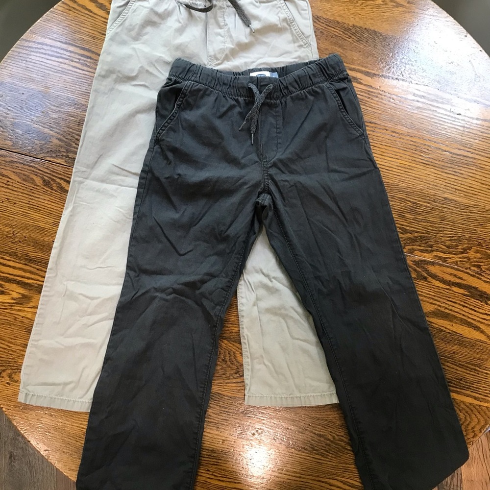 Boy’s Old Navy Pants Navy and Light Gray Size 10 to 12 Husky